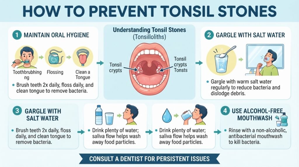 how to prevent tonsil stones