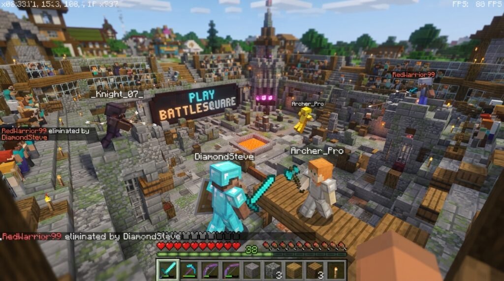 minecraft playbattlesquare